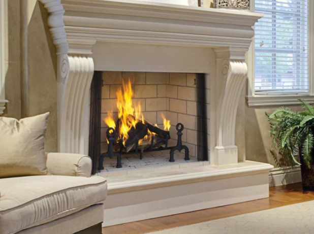 Georgian Wood Burning Fireplace